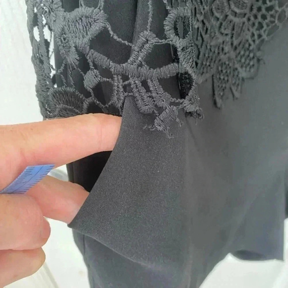 Marciano Womens Black Lyndy Lace Romper Size 2 Halter - Picture 8 of 9